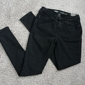 Mossimo Mid-Rise Curvy Skinny Black Jeans